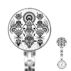 Ancient Parade Ancient Civilization Stainless Steel Nurses Watch by Wegoenart