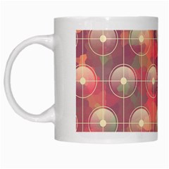 Colorful Background Abstrac Pattern White Mugs by Wegoenart