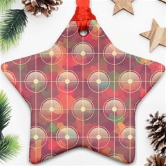 Colorful Background Abstrac Pattern Star Ornament (two Sides) by Wegoenart