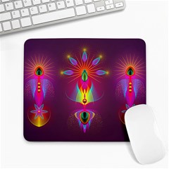 Abstract Bright Colorful Background Large Mousepads by Wegoenart