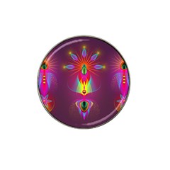 Abstract Bright Colorful Background Hat Clip Ball Marker (4 Pack) by Wegoenart