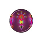 Abstract Bright Colorful Background Hat Clip Ball Marker (4 pack) Front