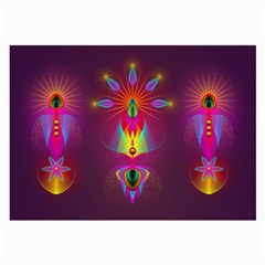 Abstract Bright Colorful Background Large Glasses Cloth