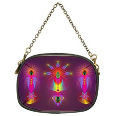 Abstract Bright Colorful Background Chain Purse (one Side)