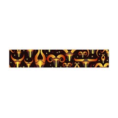 Stylised Horns Black Pattern Flano Scarf (mini) by Wegoenart