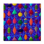 Colorful Background Stones Jewels Tile Coasters Front