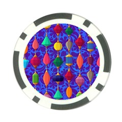 Colorful Background Stones Jewels Poker Chip Card Guard by Wegoenart