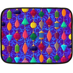 Colorful Background Stones Jewels Fleece Blanket (mini) by Wegoenart