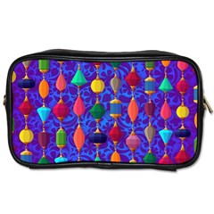 Colorful Background Stones Jewels Toiletries Bag (two Sides) by Wegoenart