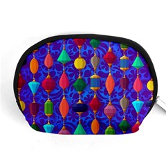 Colorful Background Stones Jewels Accessory Pouch (medium)