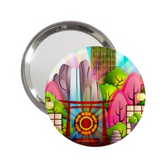 Zen Garden Japanese Nature Garden 2 25  Handbag Mirrors by Wegoenart