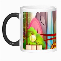 Zen Garden Japanese Nature Garden Morph Mugs by Wegoenart