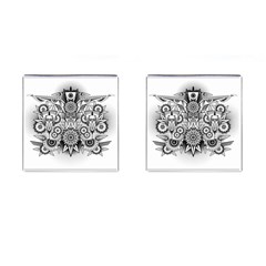 Forest Patrol Tribal Abstract Cufflinks (square) by Wegoenart