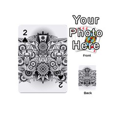 Forest Patrol Tribal Abstract Playing Cards 54 (mini) by Wegoenart