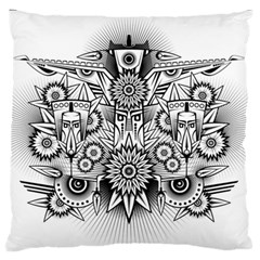 Forest Patrol Tribal Abstract Standard Flano Cushion Case (two Sides) by Wegoenart