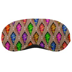 Abstract Background Colorful Leaves Sleeping Masks by Wegoenart