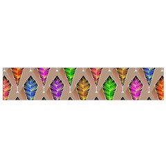 Abstract Background Colorful Leaves Small Flano Scarf