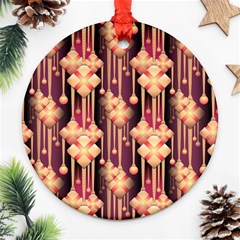 Seamless Pattern Pattern Ornament (round) by Wegoenart