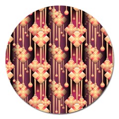 Seamless Pattern Pattern Magnet 5  (round) by Wegoenart