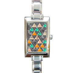 Abstract Geometric Triangle Shape Rectangle Italian Charm Watch by Wegoenart