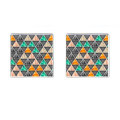 Abstract Geometric Triangle Shape Cufflinks (square) by Wegoenart