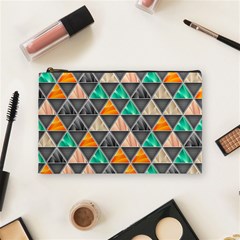 Abstract Geometric Triangle Shape Cosmetic Bag (medium) by Wegoenart