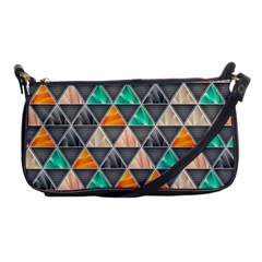 Abstract Geometric Triangle Shape Shoulder Clutch Bag by Wegoenart