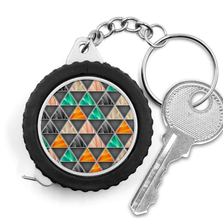 Abstract Geometric Triangle Shape Measuring Tape