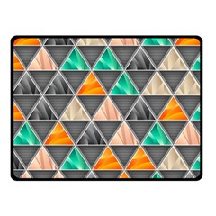 Abstract Geometric Triangle Shape Fleece Blanket (small) by Wegoenart