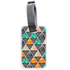 Abstract Geometric Triangle Shape Luggage Tags (two Sides) by Wegoenart