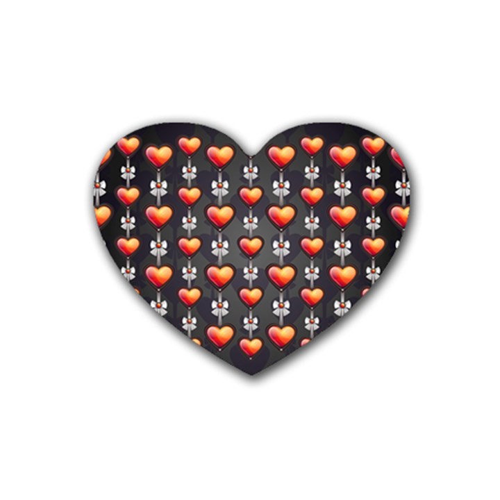 Love Heart Background Heart Coaster (4 pack) 