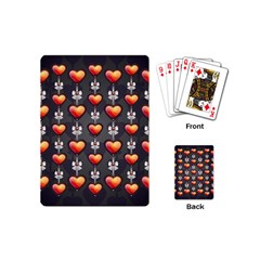 Love Heart Background Playing Cards (mini)