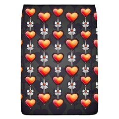 Love Heart Background Removable Flap Cover (s) by Wegoenart