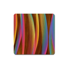 Abstract Background Colorful Square Magnet by Wegoenart