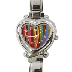 Abstract Background Colorful Heart Italian Charm Watch by Wegoenart