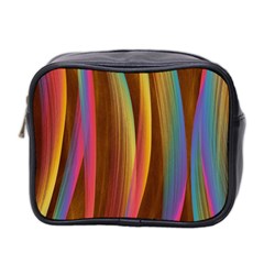 Abstract Background Colorful Mini Toiletries Bag (two Sides) by Wegoenart