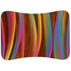 Abstract Background Colorful Velour Seat Head Rest Cushion by Wegoenart