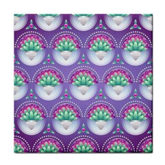 Background Floral Pattern Purple Face Towel