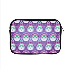 Background Floral Pattern Purple Apple Macbook Pro 15  Zipper Case by Wegoenart