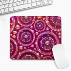 Pink Abstract Background Floral Glossy Large Mousepads by Wegoenart