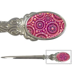 Pink Abstract Background Floral Glossy Letter Opener by Wegoenart