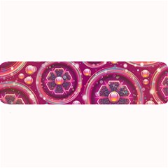 Pink Abstract Background Floral Glossy Large Bar Mats by Wegoenart