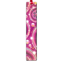 Pink Abstract Background Floral Glossy Large Book Marks by Wegoenart