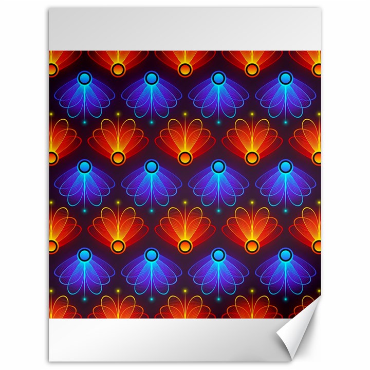 Light Background Colorful Abstract Canvas 12  x 16 