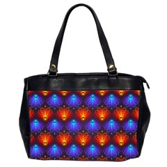 Light Background Colorful Abstract Oversize Office Handbag (2 Sides) by Wegoenart