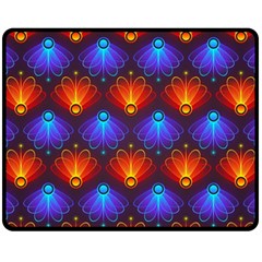 Light Background Colorful Abstract Fleece Blanket (medium)  by Wegoenart