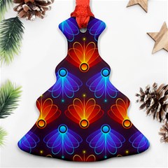 Light Background Colorful Abstract Christmas Tree Ornament (two Sides) by Wegoenart