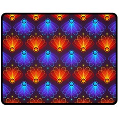 Light Background Colorful Abstract Double Sided Fleece Blanket (medium)  by Wegoenart