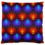 Light Background Colorful Abstract Large Flano Cushion Case (One Side) Front