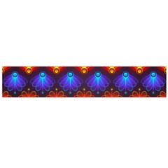 Light Background Colorful Abstract Large Flano Scarf 